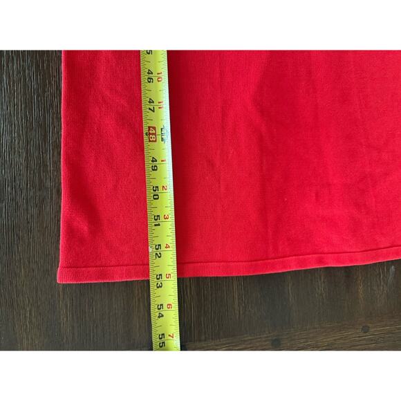 Meshki Dress Midi Red Marina Sleeveless Buttoned Knit XS - Picture 9 of 12